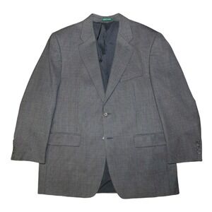 Ralph Lauren Houndstooth Blazer Mens 42R Wool Sport Coat
